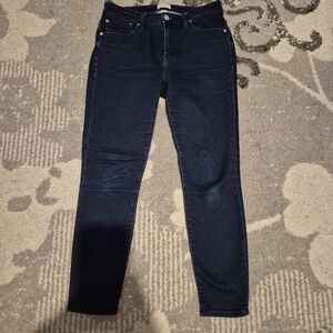 J. Crew Women's Dark Indigo Skinny Jeans 28p
